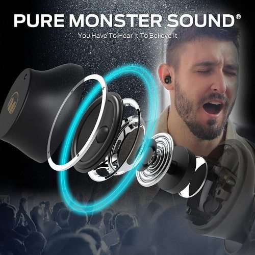 MONSTER N-Lite 200 Airlinks Wireless Earbuds - Black