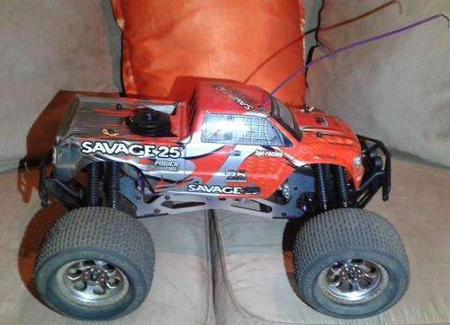 Hpi Savage 25 1/8 Scale Nitro Monster Truck With Upgraded Pull Start .28 Motor