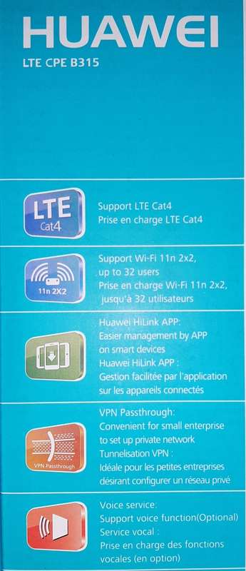 HUAWEI LTE CPE B315 ROUTER LIKE NEW