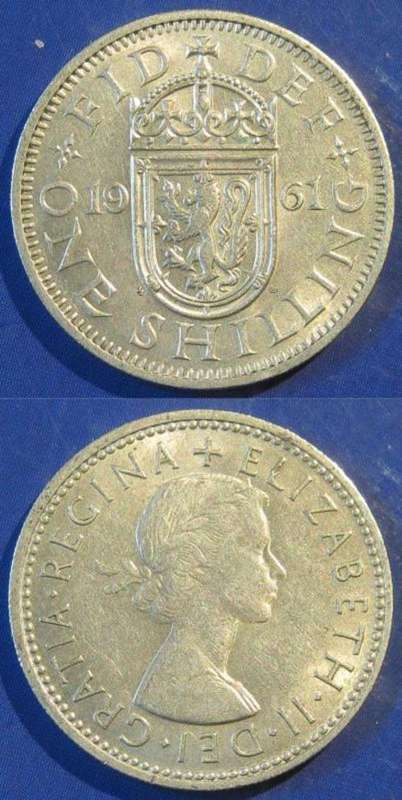 RHODESIA - ONE SHILLING 1961 - REGINA ELIZABETH II