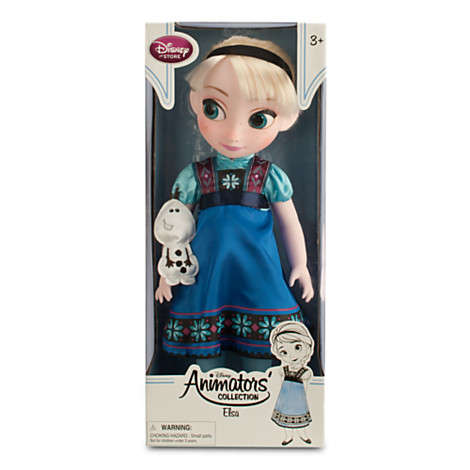 In Stock: Disney Store - Disney Animators' Collection Elsa Doll - 16''