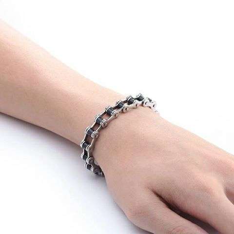 Bike Chain Style Bracelet Stainless Steel