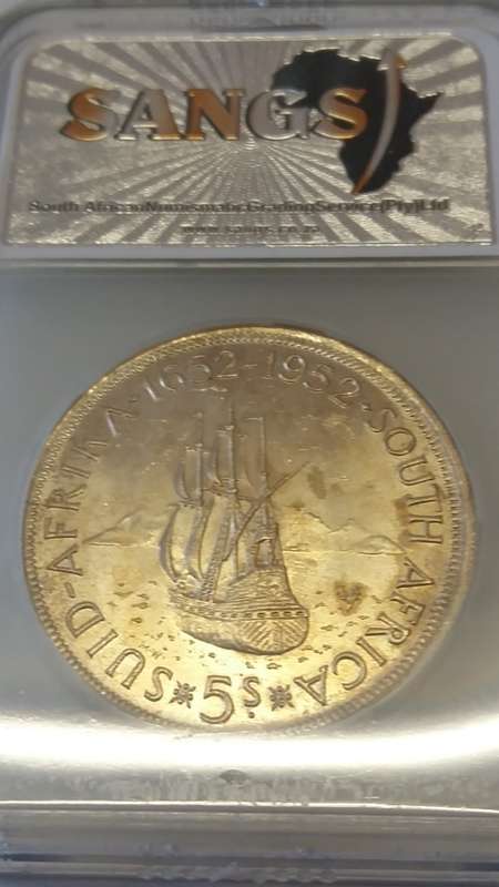 1952 5 Shilling MS62