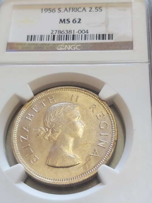 1956 2.5 Shilling NGC MS62