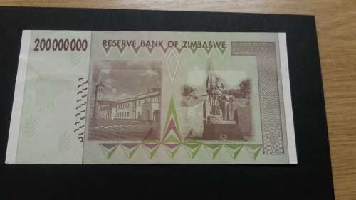 ZIMBABWE 200 MILLION DOLLARS - VERY DECENT CONDITION