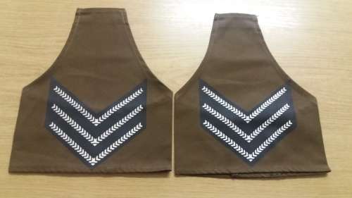 SADF Pair of Arm Brassards - Sergeant - Bush War Era
