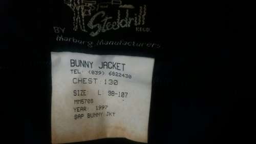 SAP BUNNY JACKET - RARE VARIETY - ISSUED FOR A SHORT PERIOD ONLY - EXCELLENT CONDITION