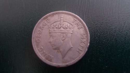 1950 Half Rupee Mauritius