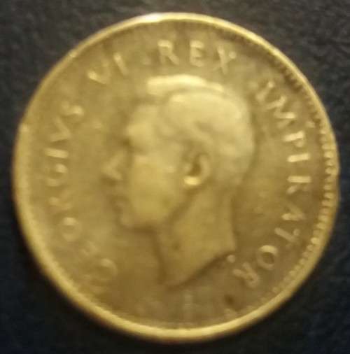 1945  Union of South Africa 3d - SAU Threepence Tickey