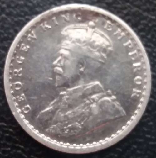 1912 INDIA 2 ANNNAS  SILVER COIN - BOMBAY MINT