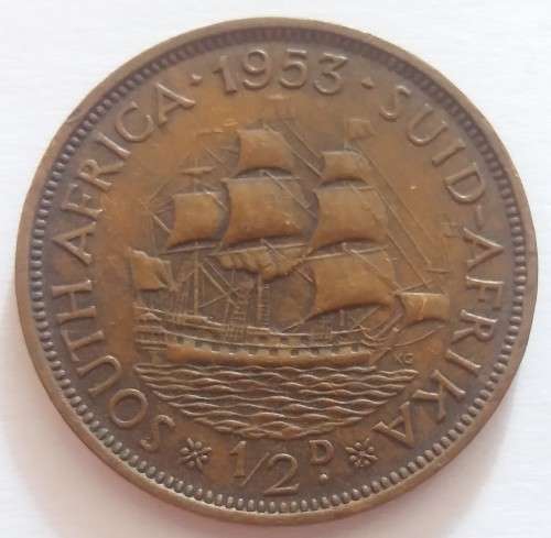 SAU 1953 HALF  PENNY - VERY  DECENT COIN