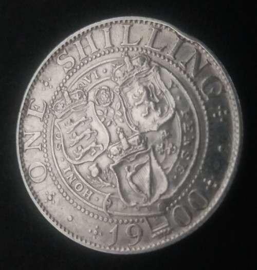 FOR JAN ONLY -  Great Britain 1900 silver Shilling  -  Queen Victoria