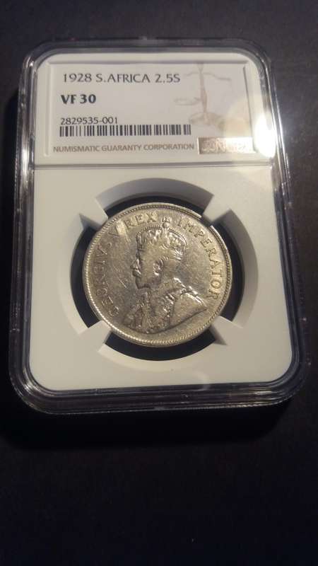 1928  2.5S / HALF CROWN  VF30 NGC.