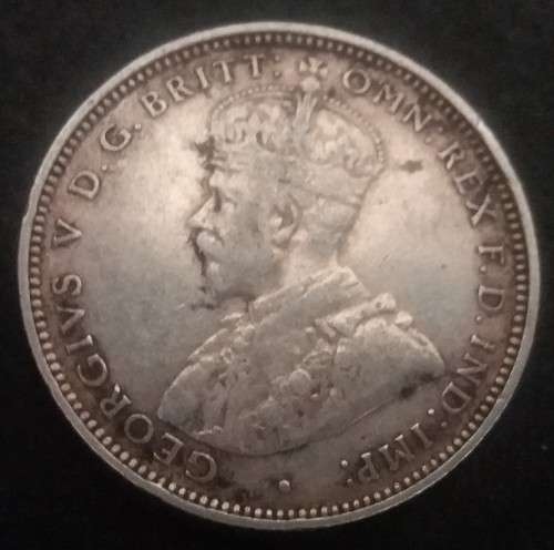 1916 British West Africa Silver One 1 Shilling