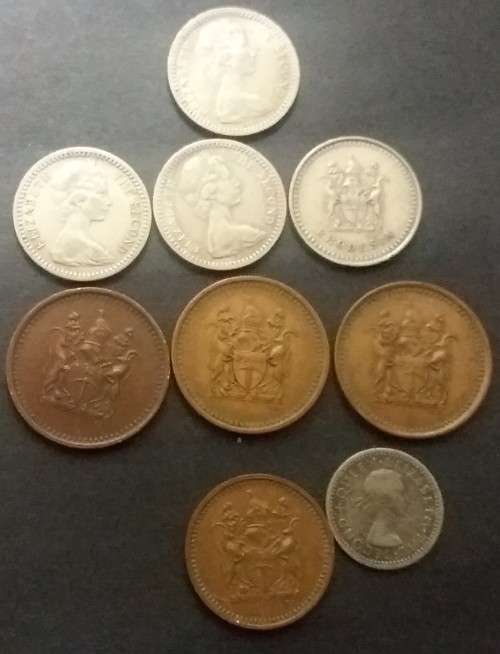 Rhodesia Lot of 9 coins