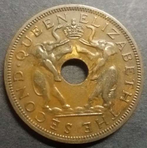 RHODESIA  & NYASALAND 1958  PENNY / 1P