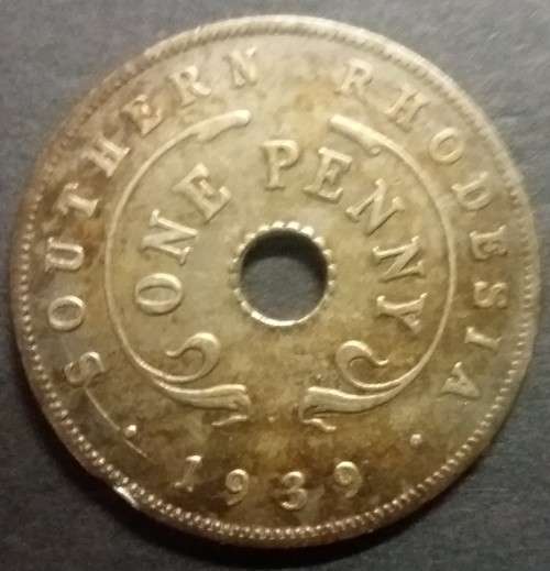 SOUTHERN RHODESIA   1939  PENNY / 1P