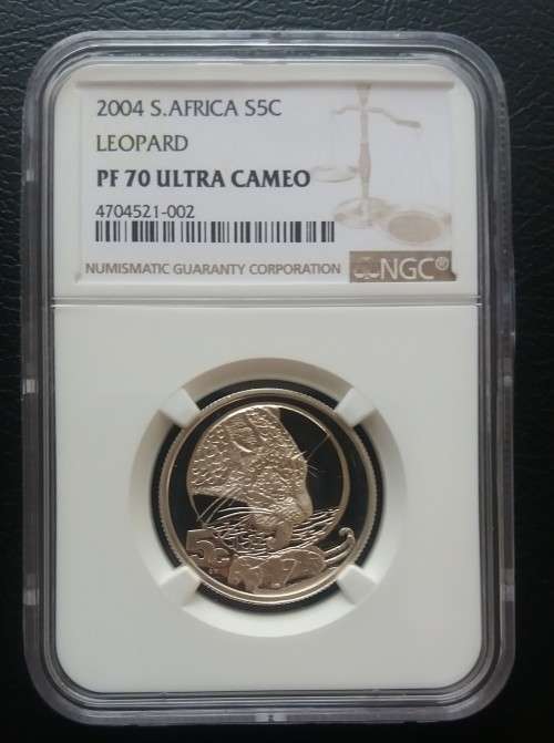 2004 5C ¼ oz Silver Leopard PF70 Ultra Cameo  - Top of the  Pops - Best there is