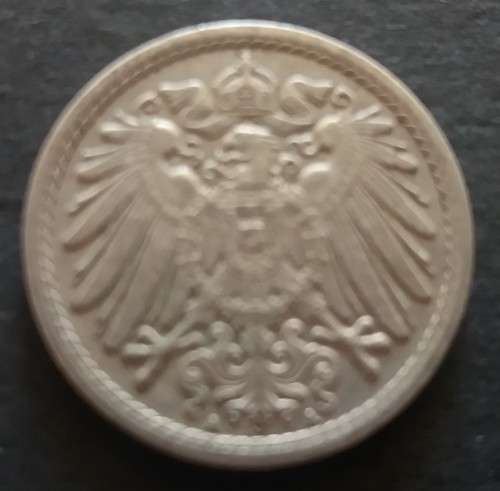 FOR JAN ONLY -  5 PFENNIG  1914A  DEUTSCHES REICH GERMAN COIN