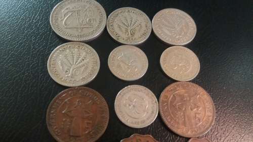 CYPRUS LOT OF COINS - 13 IN TOTAL