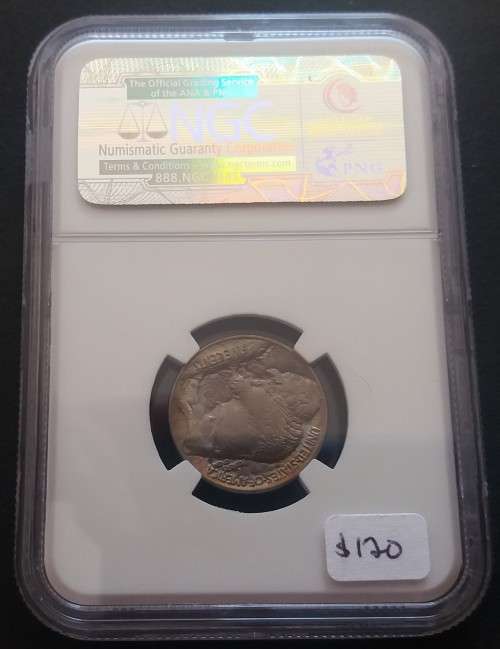 1913 U.S. Buffalo Nickel 5 Cent NGC MS65