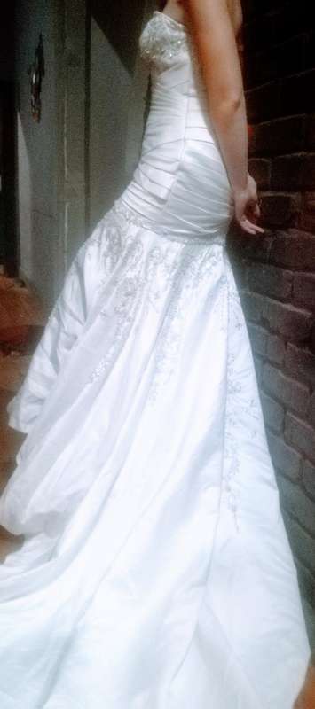 mermaid style designer wedding gown