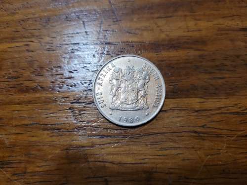1989 South African Nickel 20 Cents