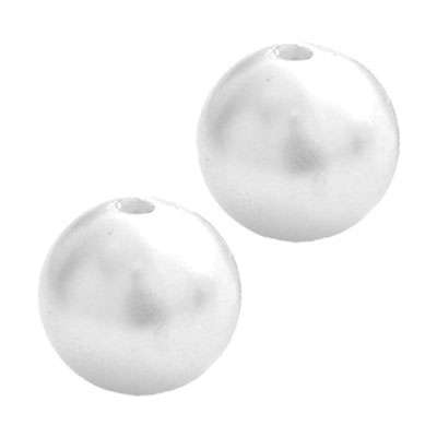 FAUX PEARLS 8mm Glossy White, pack of +-200pcs