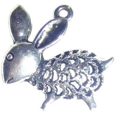 REDUCED! Pendant Filigree Bunny, sold individually