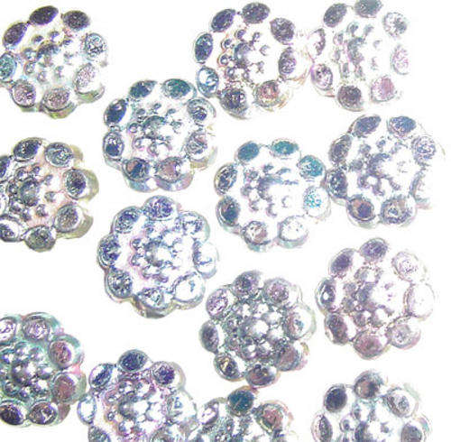 ABS Moonshine Beads 8x4mm Flower, pack of +-20pcs