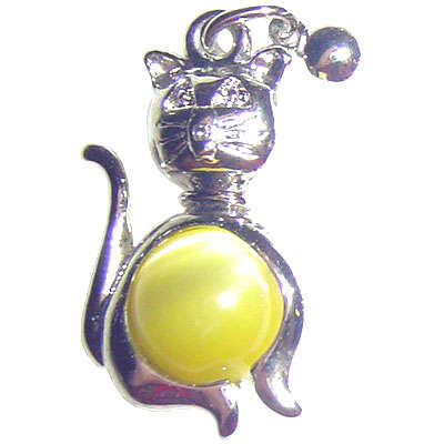 Rotating Bead Charm Kitty 22mm, sold individually (limited)