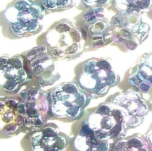 ABS Moonshine Beads 6x3mm Flower, pack of +-100pcs