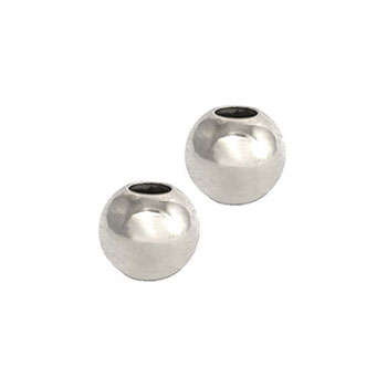 Crimp Beads Round 2mm Silverplated, pack of 200pcs