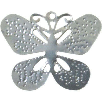 Metal Stamping Butterfly Charm 27x21mm