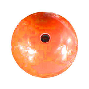 Acrylic Gumball Bead in Bright Orange 5mm