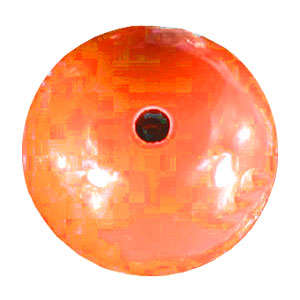 Acrylic Gumball Bead in Bright Orange 7mm