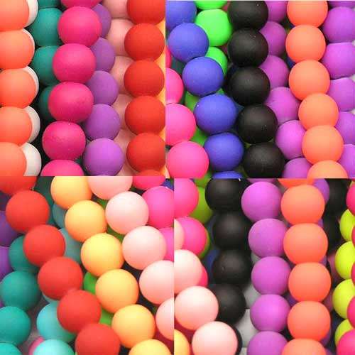 350pcs - 10 of a Kind Glass Beads
