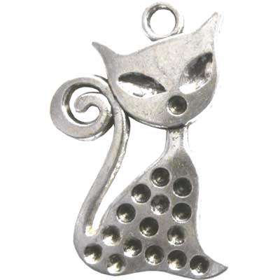 Lot of 2pcs Cat Charms 31x20mm