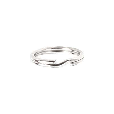 Split Rings 8mm Silverplated, pack of 100pcs