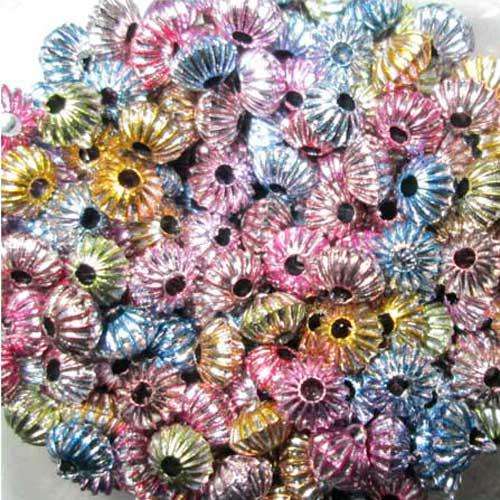 Acrylic Metallic Psychedelic Bead 4mm in Assorted Colours, pack of 50pcs