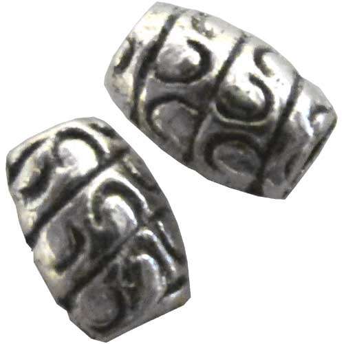 Metal Barrel Bead 7x5mm