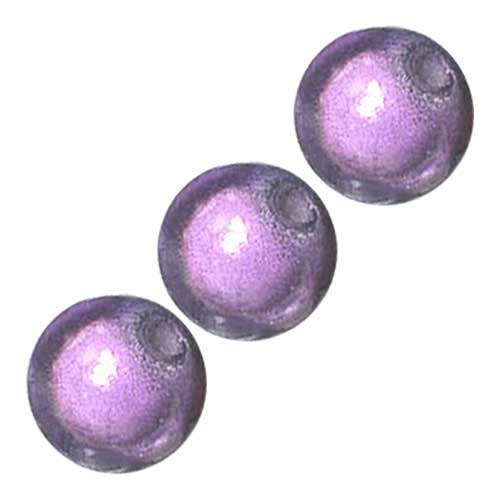 Miracle Glass Bead 8mm in Lavender, pack of 10pcs