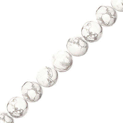 Howlite Round Bead 6mm