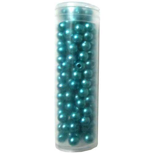 Acrylic Faux Pearls in Glossy Turquoise 4mm, vial of 5g/approx 175pcs