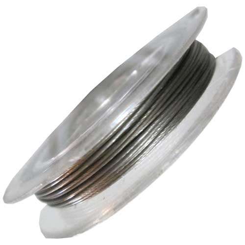 Tigertail Wire Silver 0.45mm, per reel of 8m