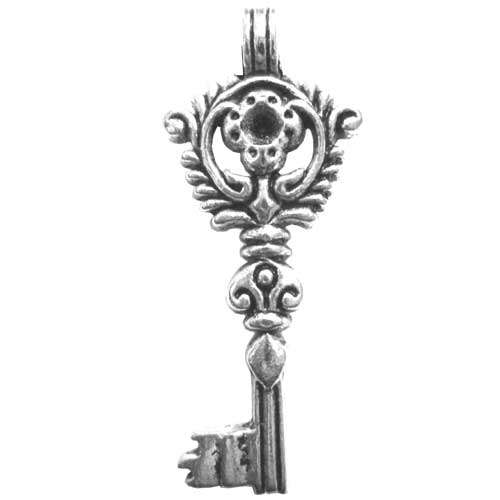 Key Pendant 48mm Silvertone