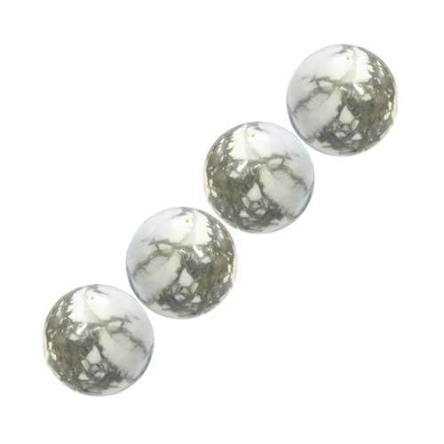 Howlite Round Bead 6mm, pack of 10pcs