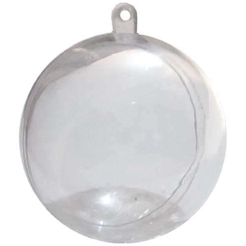 Decorateable Clear as Glass Hanging Bauble 60mm Round