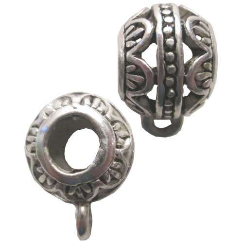 Feed Bail 15mm Silvertone, pack of 10pcs