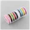 Tigertail 0.45mm Beading Wire Assorted Colours; about 10m/roll
